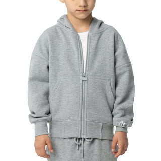Fleece Zip Front Hoody - Youth