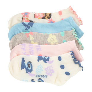 5 Pack Kids Lilo & Stitch Lettuce Edge Shortie