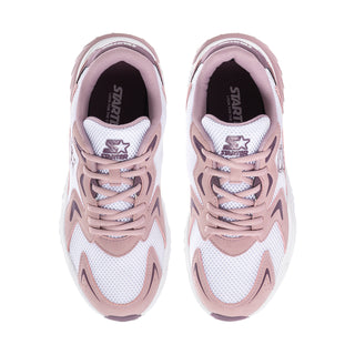 Women's sneakers, lilac-trim lace front with Starter emblem and star on tongue