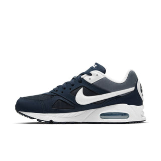 Men's Nike Air Max IVO running shoe, navy upper with white swoosh and Air unit