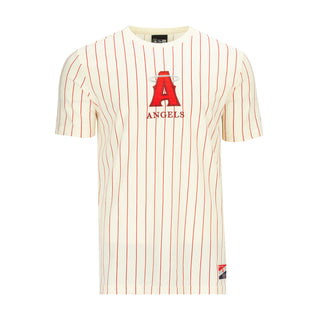 Angels Team Logo Pinstripe Tee - Mens