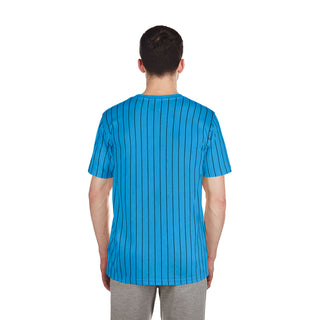 Marlins Team Logo Pinstripe Tee - Mens
