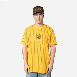 Padres Team Logo Pinstripe Tee - Mens