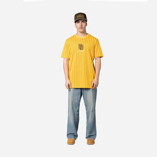 Padres Team Logo Pinstripe Tee - Mens