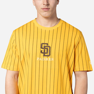 Padres Team Logo Pinstripe Tee - Mens