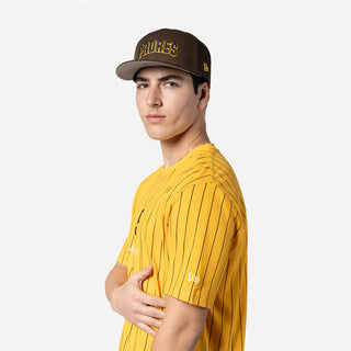 Padres Team Logo Pinstripe Tee - Mens