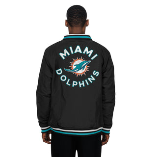 Miami Dolphins Nylon Track Jacket -Mens