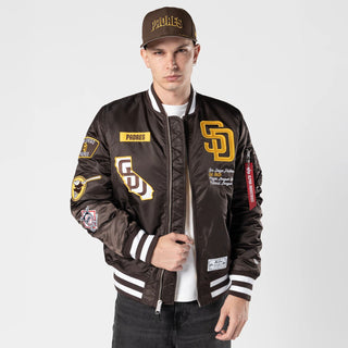 San Diego Padres Alpha Bomber Jacket -Mens