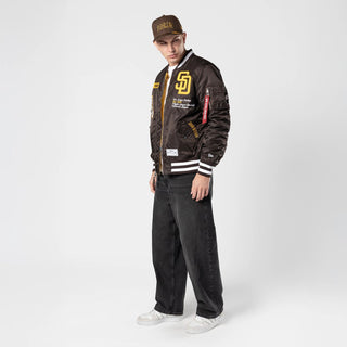 San Diego Padres Alpha Bomber Jacket -Mens