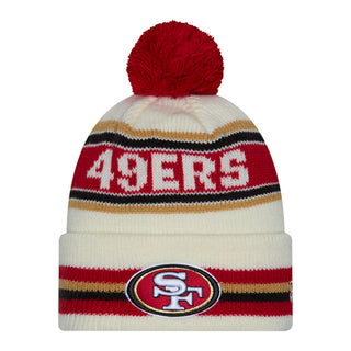 Niners Knit Classic Stripe Pom Beanie