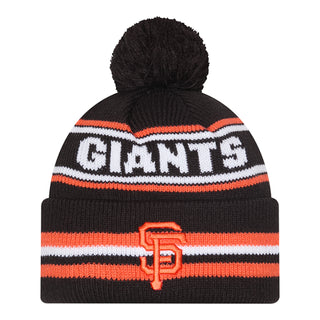 Giants Knit Classic Stripe Pom Beanie