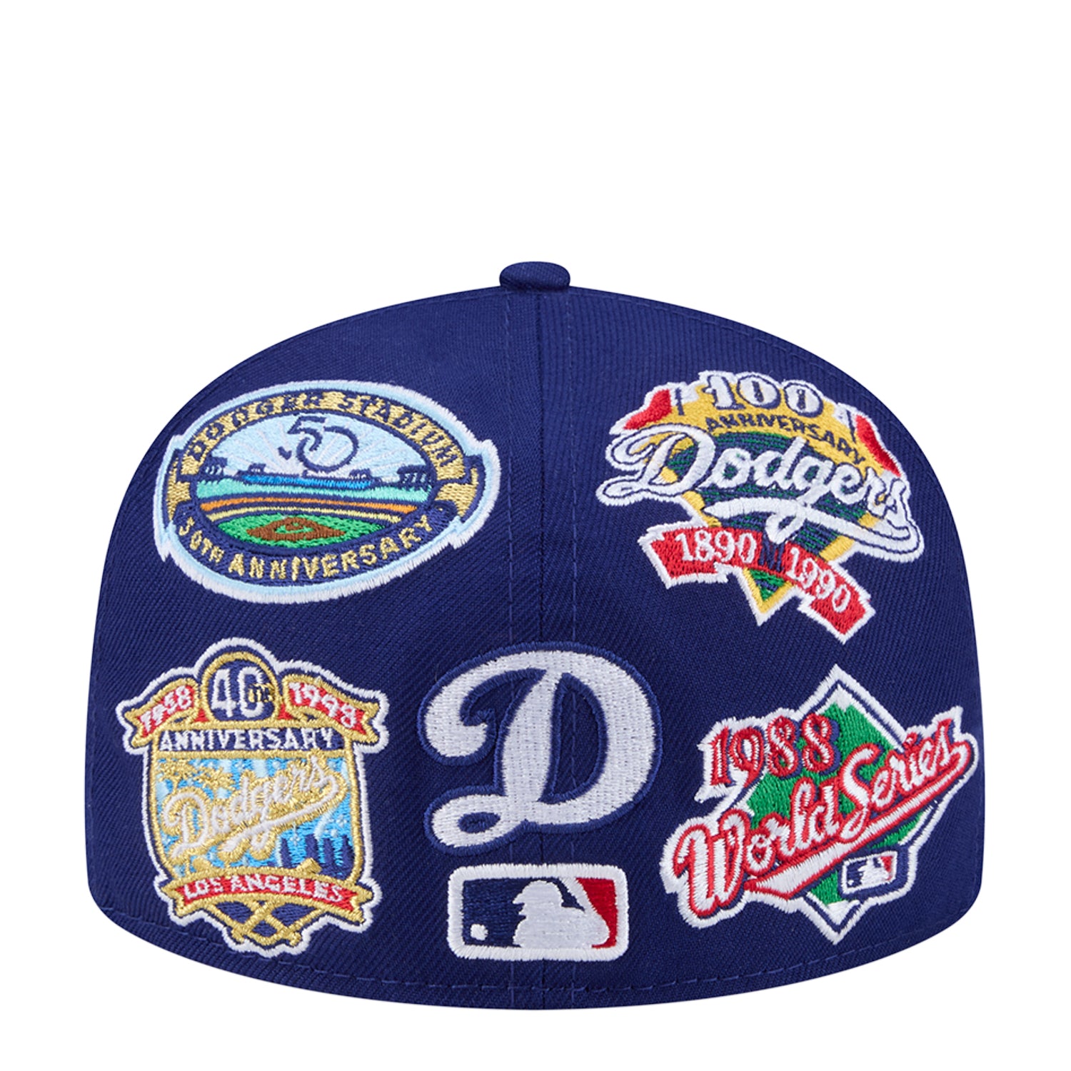 New Era Dodgers Allover Multi | Royal Blue/All Over Logos | ShopWSS