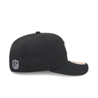 Black Raiders NFL sideline cap with NFL logo on the side