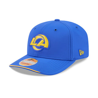 Blue NFL sideline cap with LA Rams logo and New Era flag badge