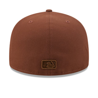 Auburn baseball cap with front square logo patch and curved brim