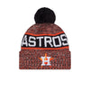 Astros Knit Tri-Color OTC Pom Beanie