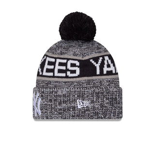 Yankees Knit Tri-Color OTC Pom Beanie