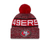 Niners Knit Tri-Color OTC Pom Beanie