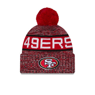 Niners Knit Tri-Color OTC Pom Beanie