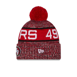 Niners Knit Tri-Color OTC Pom Beanie