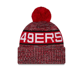 Niners Knit Tri-Color OTC Pom Beanie