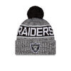 Raiders Knit Tri-Color OTC Pom Beanie