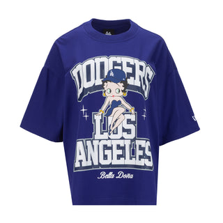 Royal blue unisex graphic tee with Dodgers Los Angeles front print