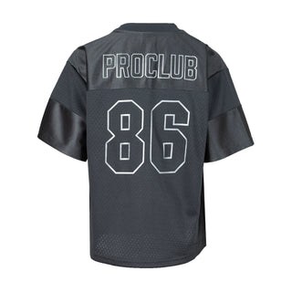 Youth football jersey in graphite with back PROC CLUB and number 86