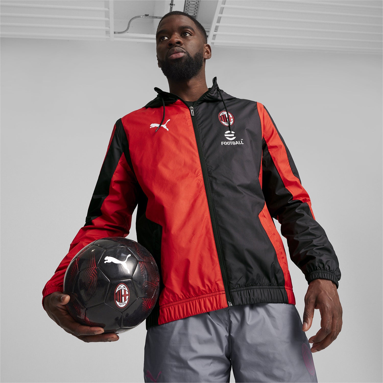 AC Milan Woven Anthem Jacket Mens ShopWSS