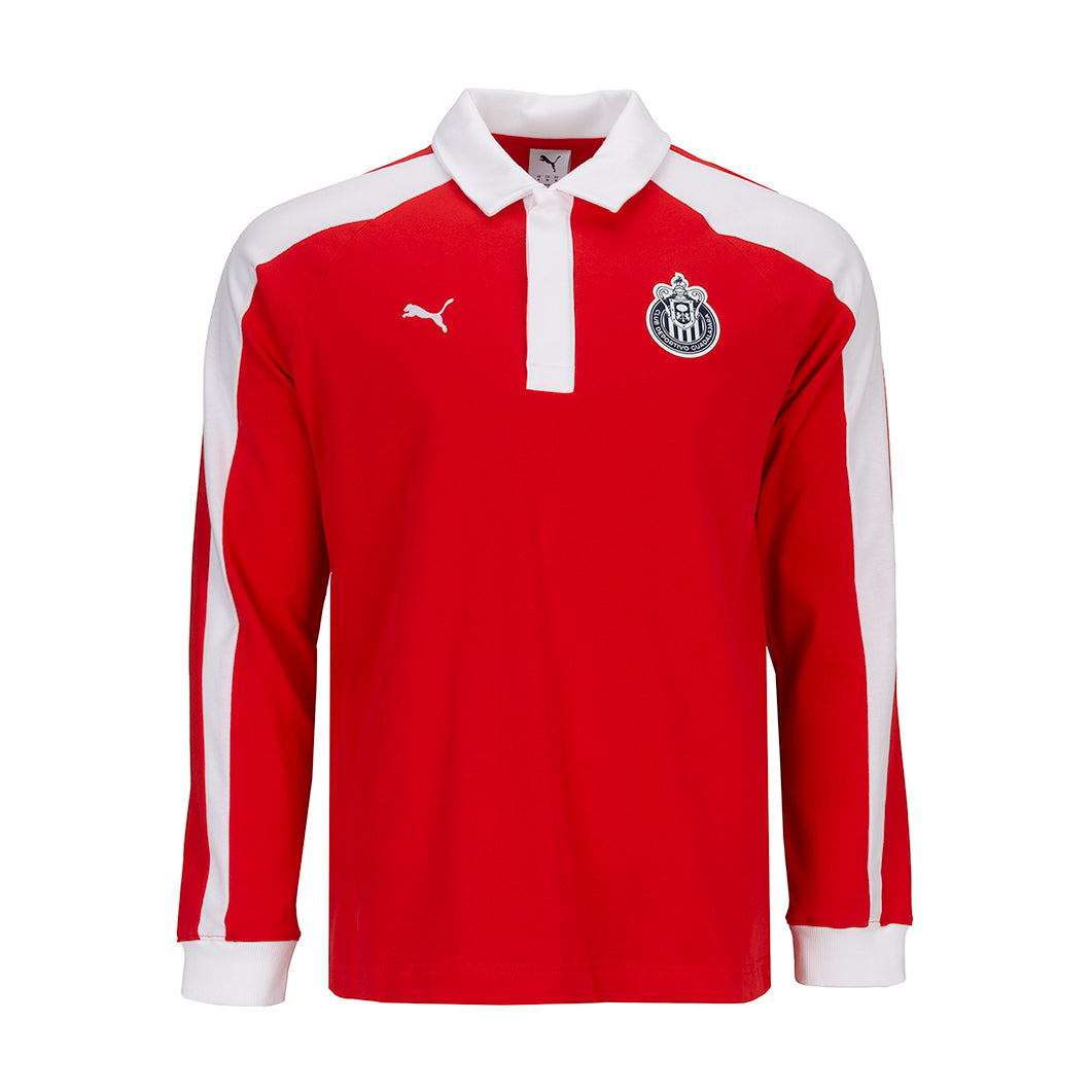 Puma Chivas T7 Rugby LS Tee | Men's | Puma Red | ShopWSS
