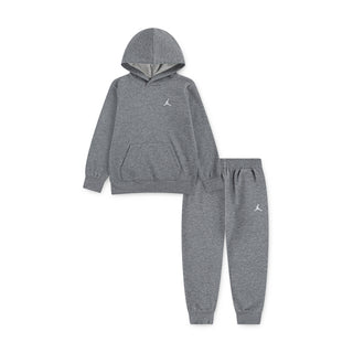 Kids' fleece hoodie and jogger set, carbon heather, hooded pullover with matching pants