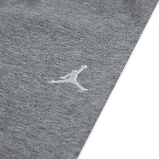 Carbon heather fleece with white Jordan jumpman logo on jogger leg