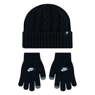 Youth Cable Knit Beanie & Glove Set