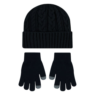 Youth Cable Knit Beanie & Glove Set