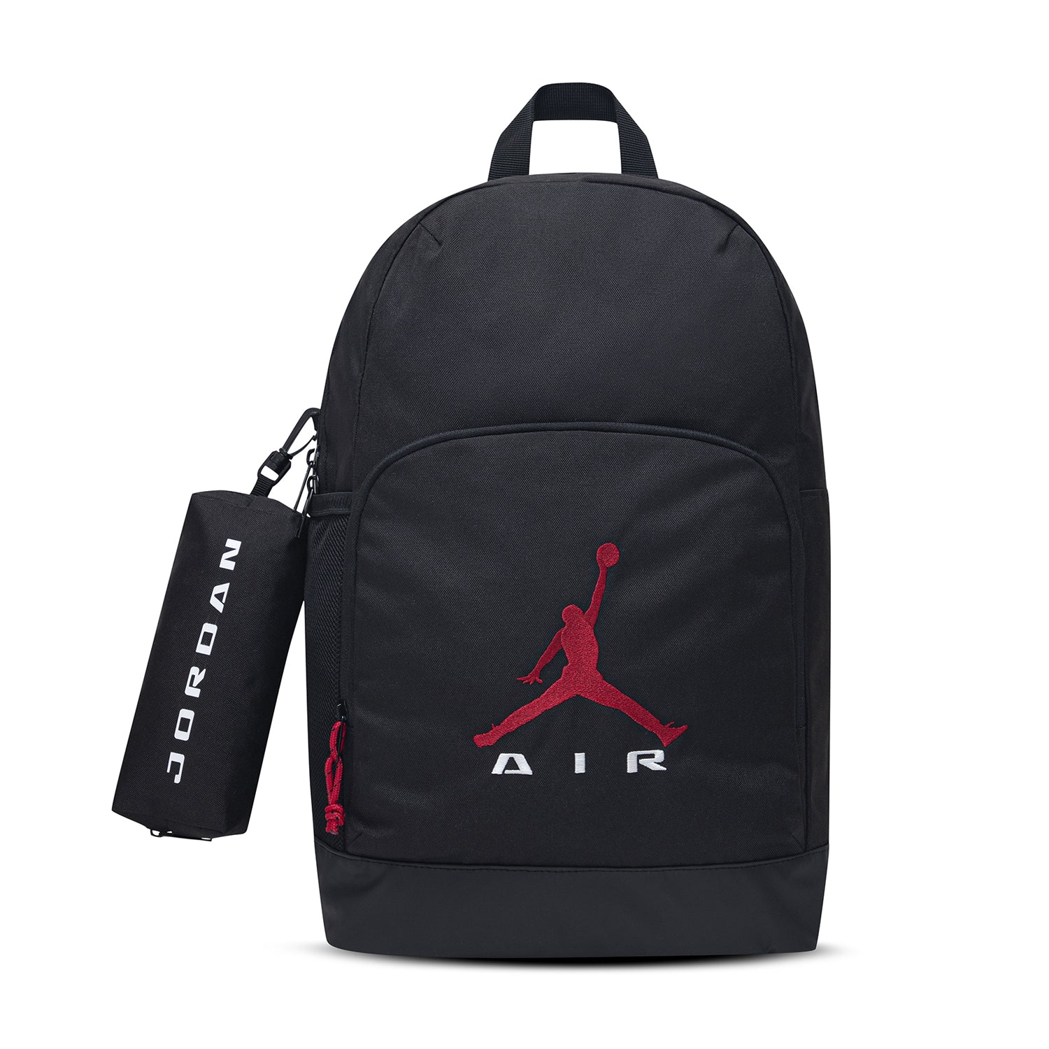 nike air backpack red and black Kids Elemental Sp24 Backpack, Black/Black/Gym Red, One Size Fashion The Jordan Air Raid Backpack combines everyday practicality with unmistakable basketball Jordan Jam Air Backpack Black