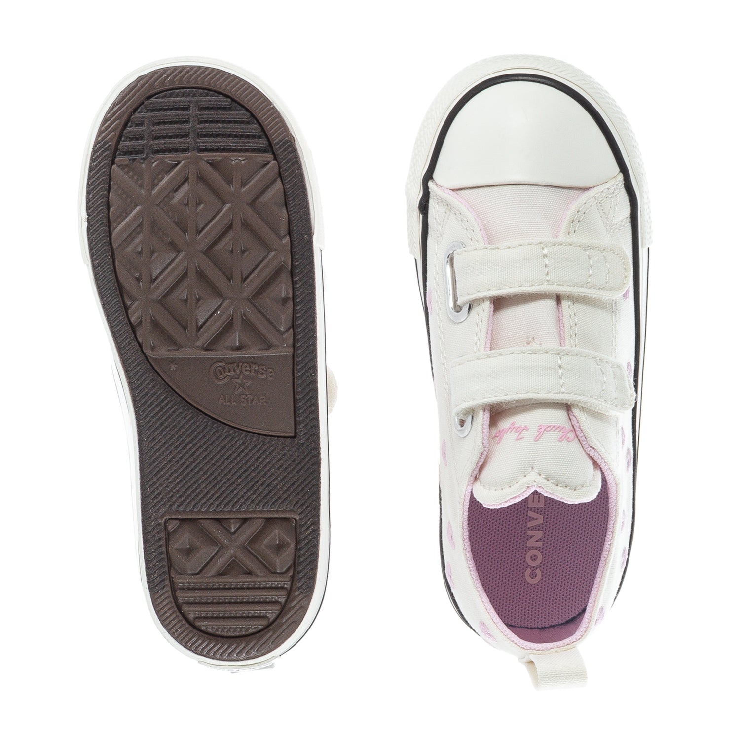 Converse Chuck Taylor All Star 2V | Toddler | (Hearts)/White/Pink