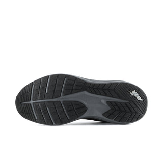 Men's black AVIA running shoe outsole, treaded rubber sole for traction