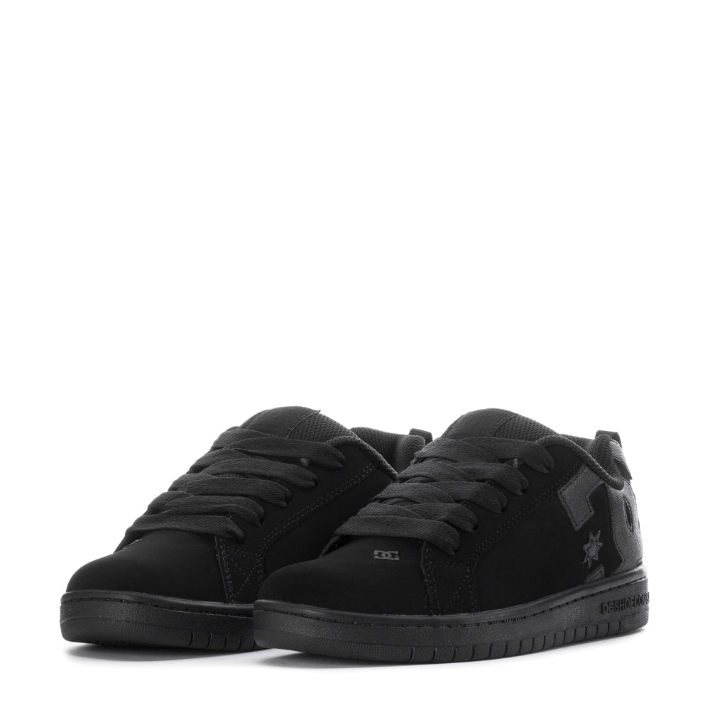 DC Youth Court Graffik Shoes Black/Black / 5.5