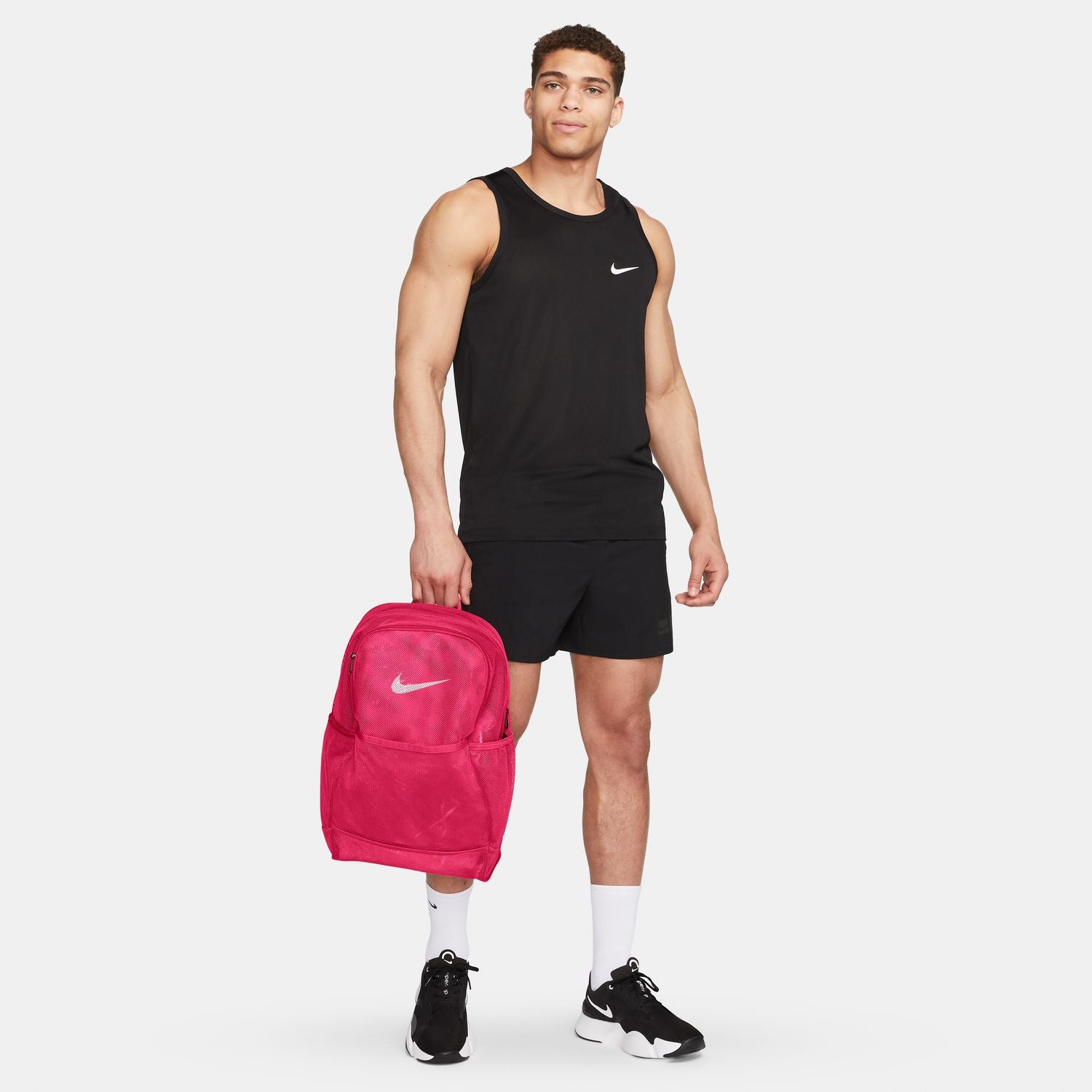 Nike Brasilia Mesh Training Backpack Pink