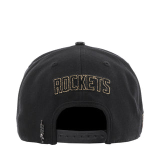 Rockets Black & Gold Wool Snapback
