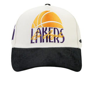 Lakers Original Players Wool Blend Pro Pinch Strapback