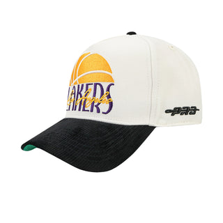 Lakers Original Players Wool Blend Pro Pinch Strapback