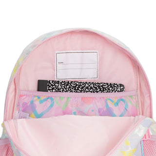 3 PC Rainbow Heart Backpack Lunch & HeadpHone Set
