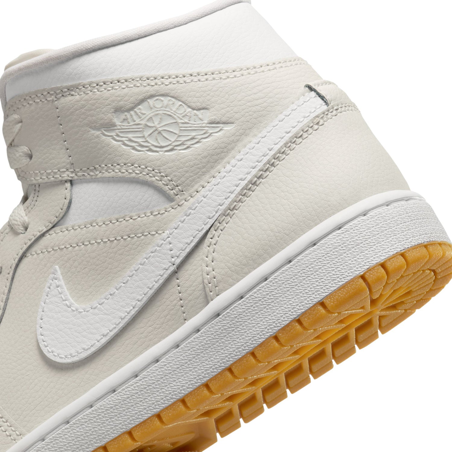 Women s Air Jordan 1 Mid Phantom White Gum Light Brown
