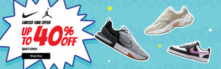 Nike & Jordan shoe sale up to 40% off select styles limited time only