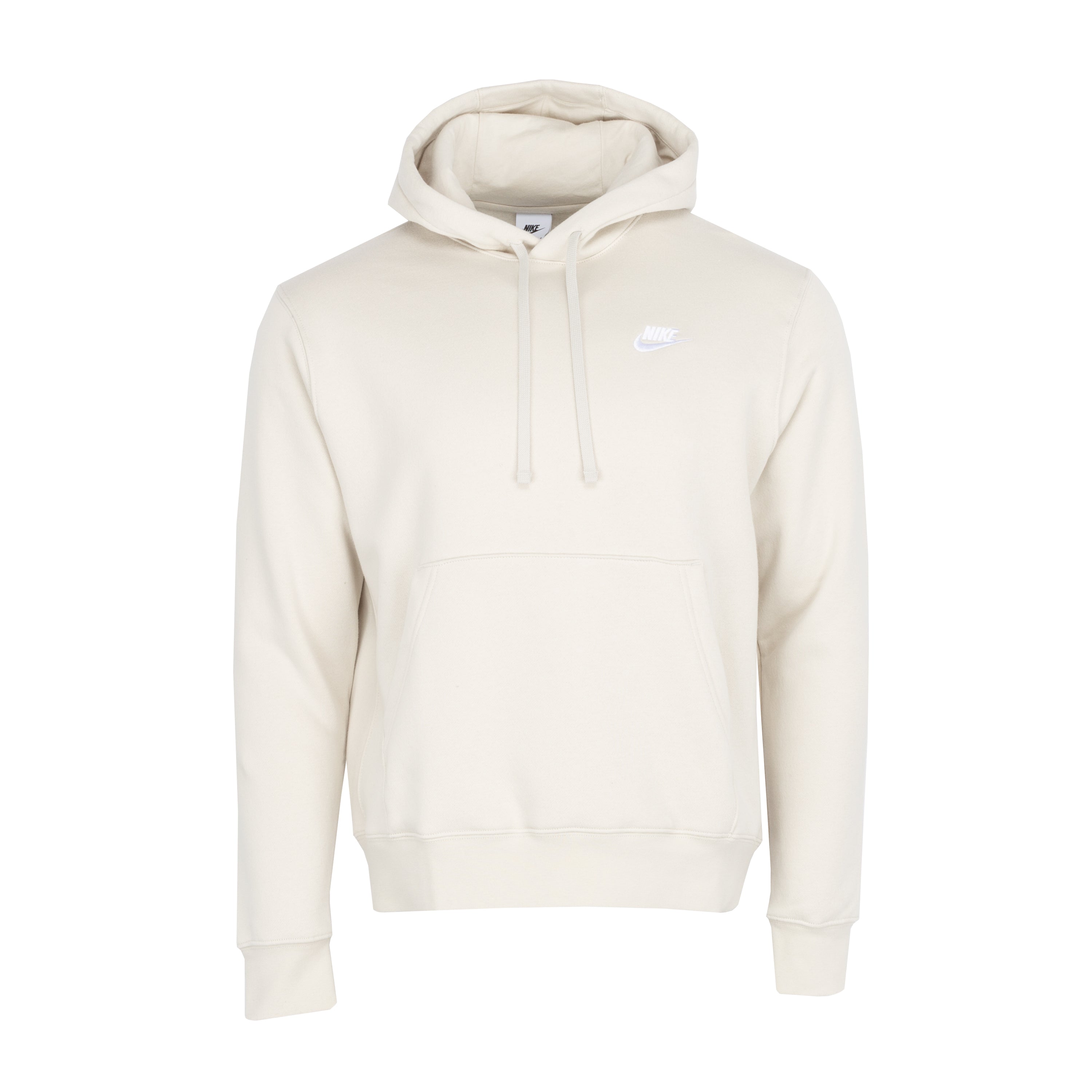 Nike Men s Sportswear Club Fleece Pullover Hoodie Light Bone White XL