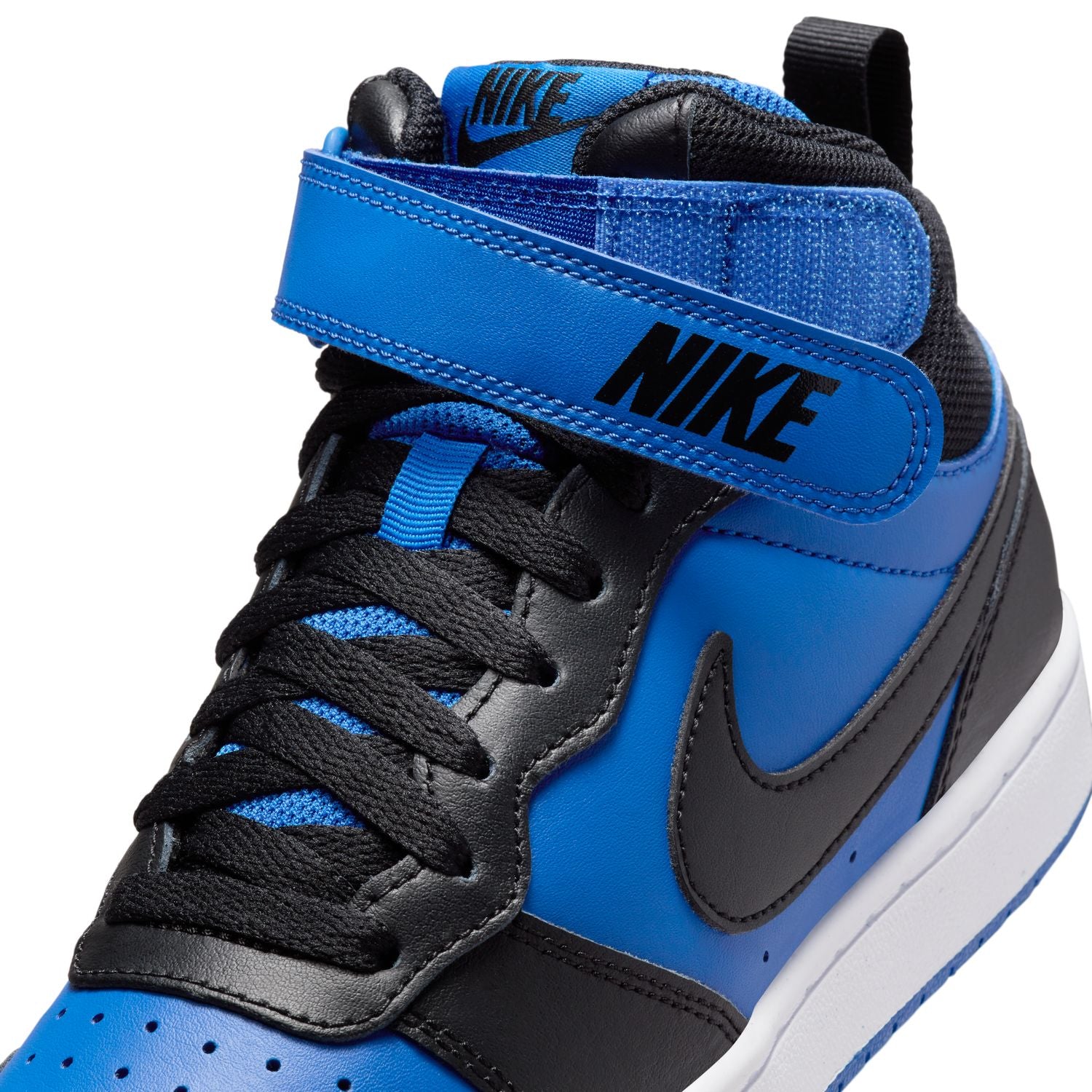Nike Court Borough Mid 2 | Youth | Game Royal/Black/White | ShopWSS