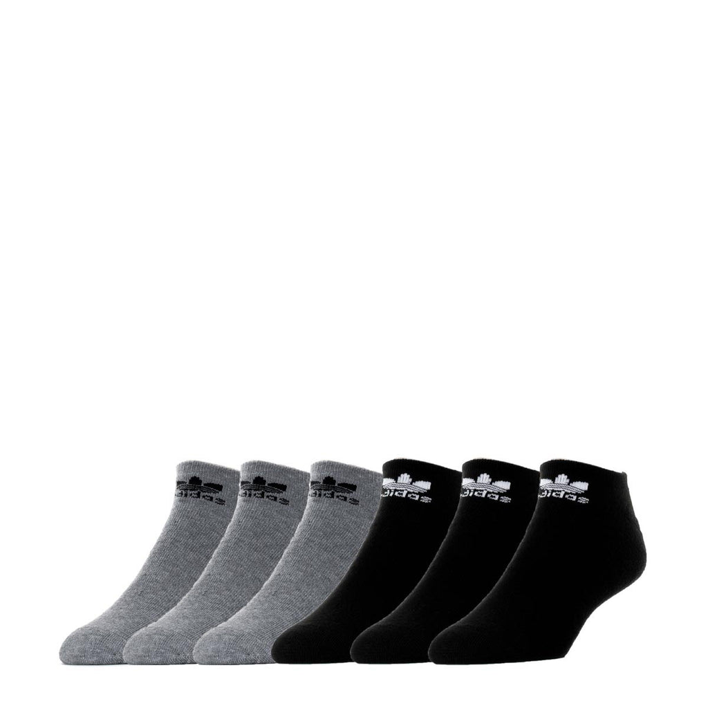 Adidas Originals No Show Sock 6 Pack | Heather Grey/Black | ShopWSS