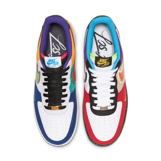 Men's Nike low-top sneaker tongues and insides with 'Nike Air' branding and colorful lining.