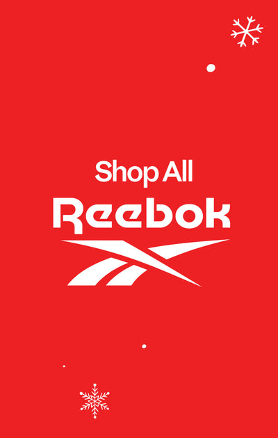 Red background with Reebok logo and text